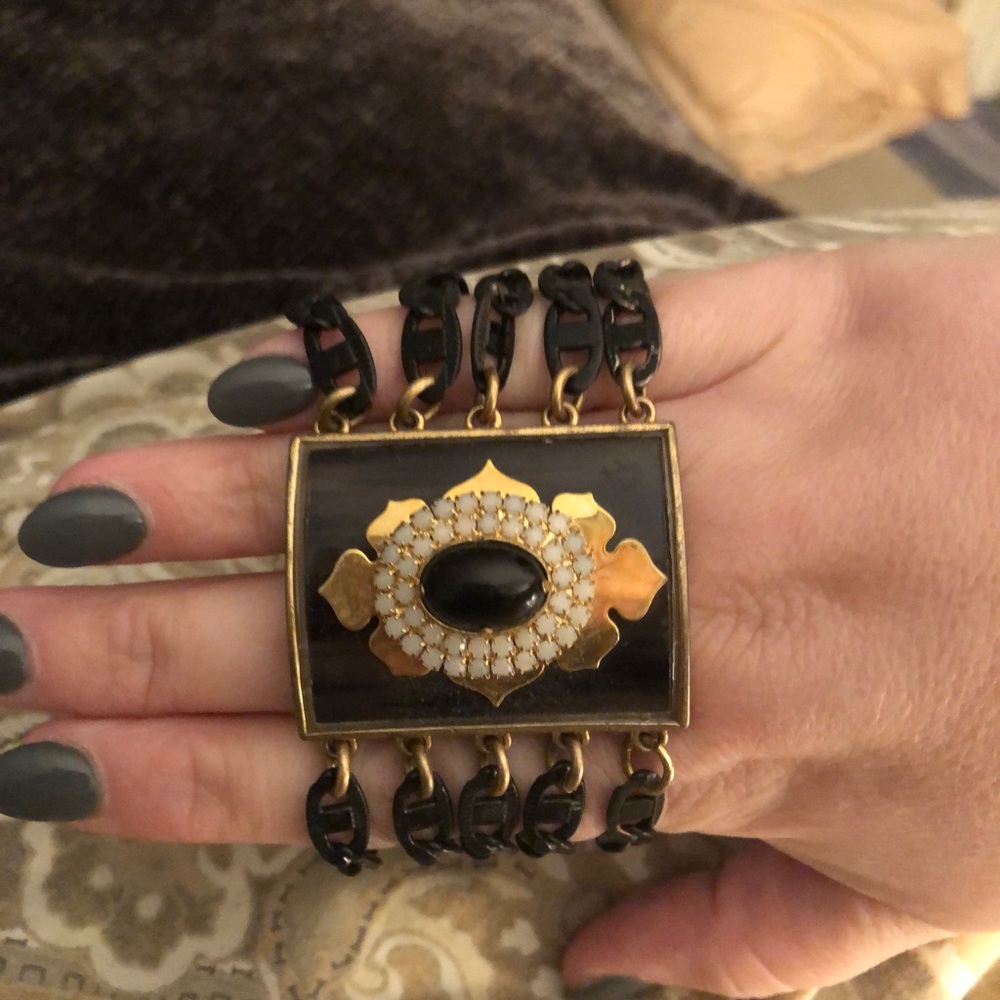 glamorous Juicy Couture wide chain link bracelet